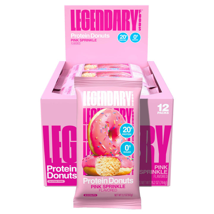 Legendary Foods Protein Donuts Pink Sprinkle (Box of 12)