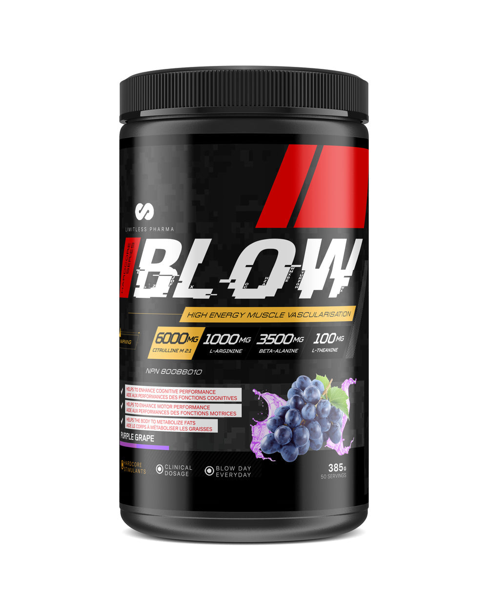 Limitless Pharma BLOW Pre-Workout 50 Servings