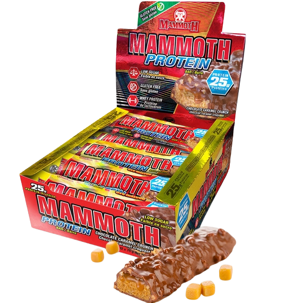 Mammoth Protein Bar Chocolate Caramel Crunch (Box of 12)