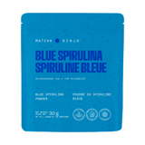 Matcha Ninja Blue Spirulina 30g pouch, front label