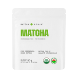 Matcha Ninja Ceremonial Grade Matcha Powder 30g front label