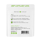 Matcha Ninja Ceremonial Grade Matcha Powder back label with directions