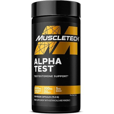 MuscleTech Alpha Test NAtural Testosterone Booster 90 Caplets 