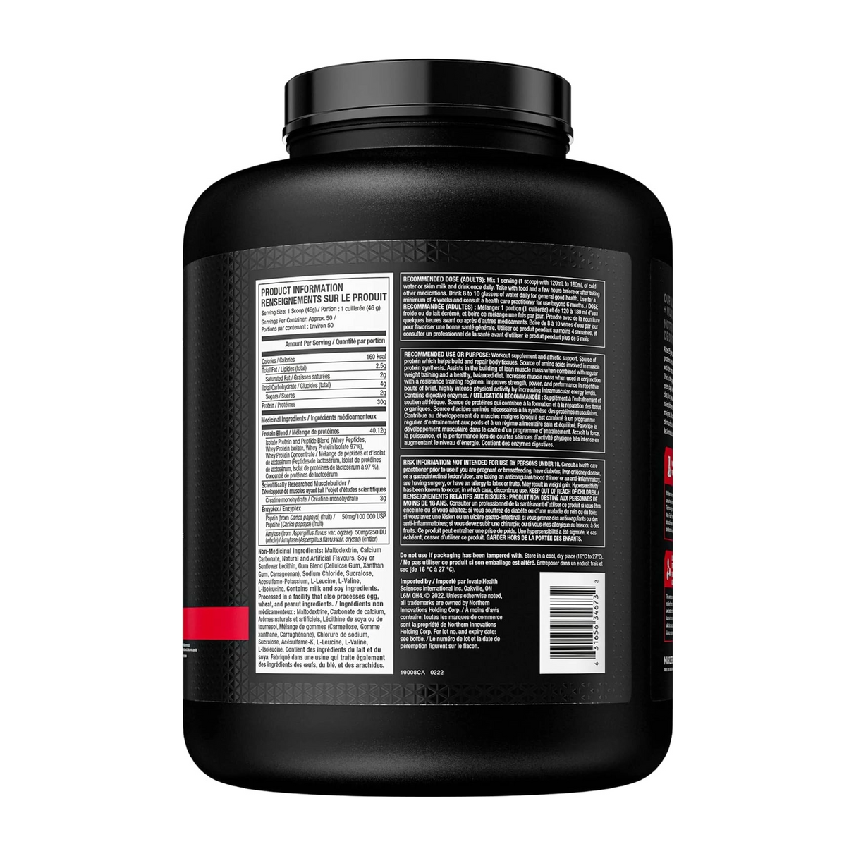 MuscleTech Nitro Tech 5lbs Whey Protein Powder