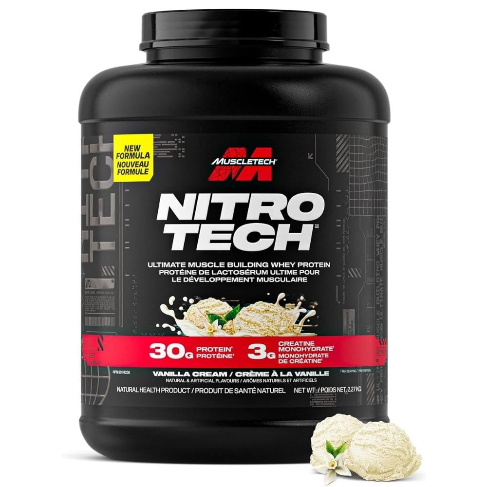 MuscleTech Nitro Tech 5lbs Whey Protein Powder