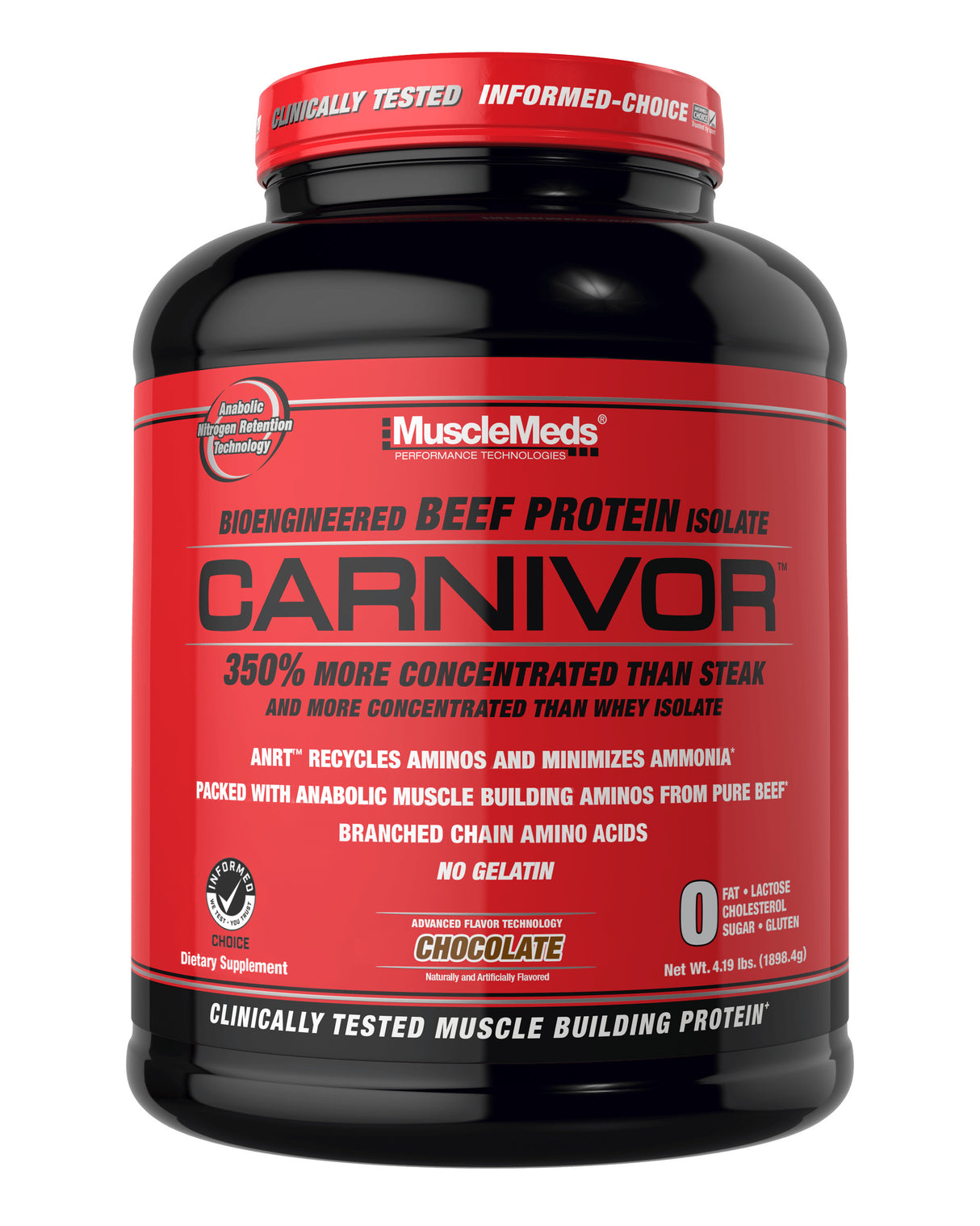 Muscle Meds Carnivor Beef Protein Isolate 4lbs