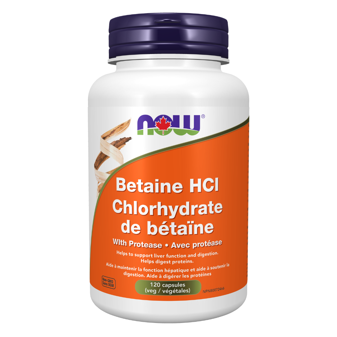 NOW Betaine HCL 120 caps