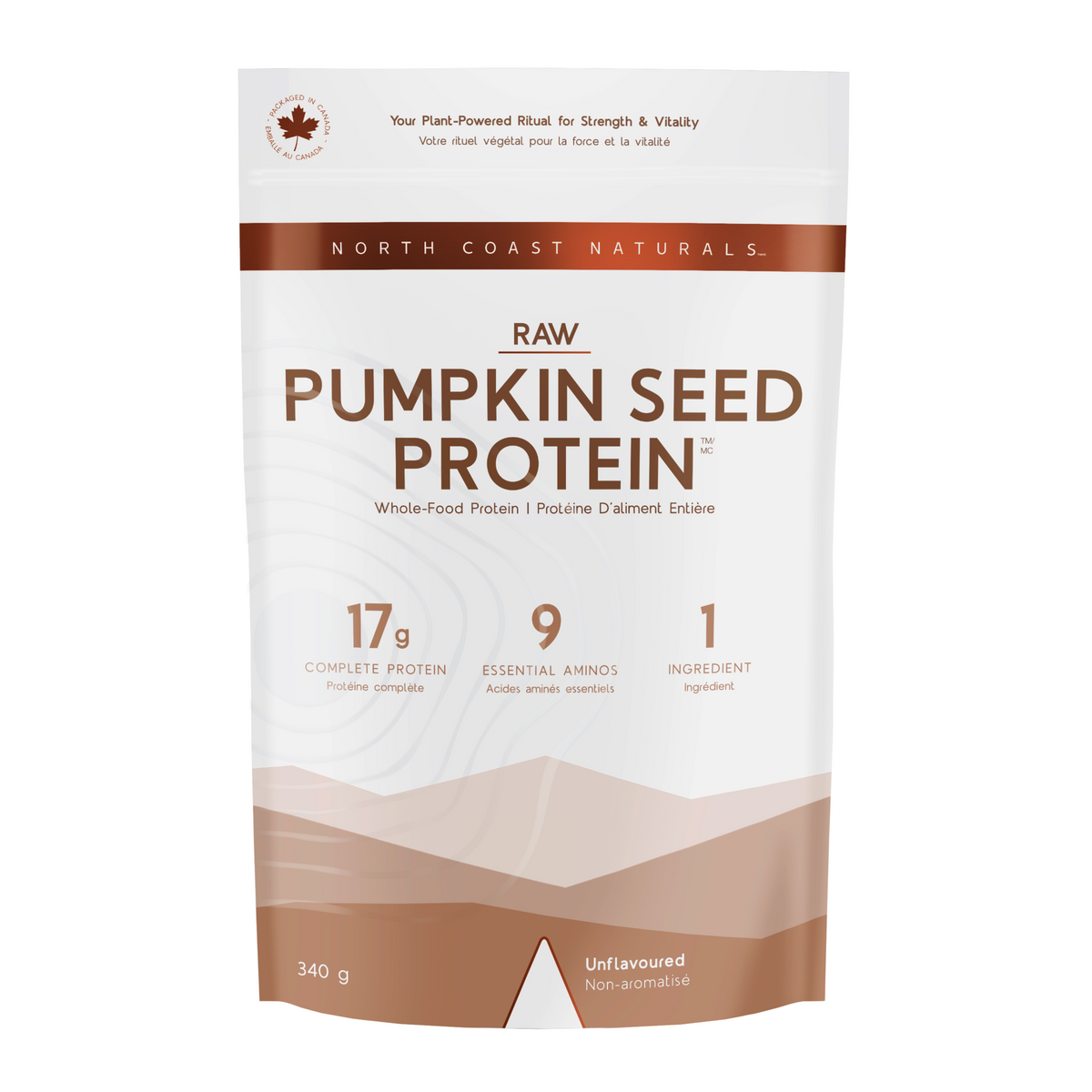 North Coast Naturals Cold Pressed Pumpkin Protein 1lbs / 340g