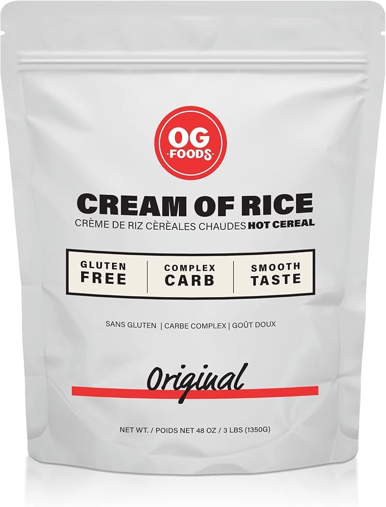 OG Foods Cream of Rice Hot Cereal 1350g Unflavoured Bag of Ground White Rice
