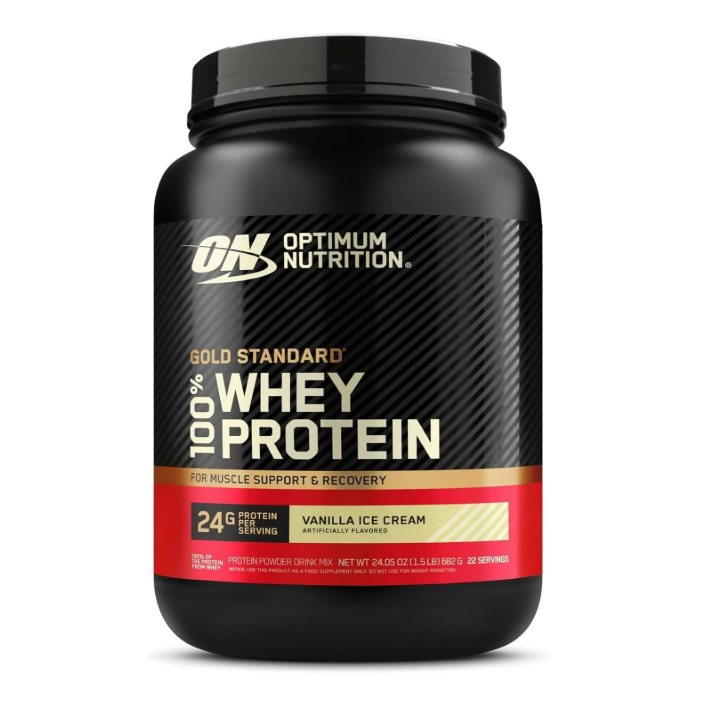 ON Optimum Nutrition Gold Standard Whey Protein Vanilla Ice Cream 1.5lbs Tub