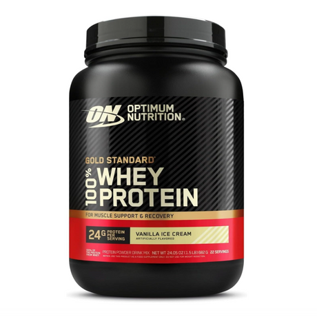 ON Optimum Nutrition Gold Standard Whey Protein Vanilla Ice Cream 1.5lbs Tub