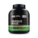 Optimum Nutrition Serious Mass supplement container on a white background