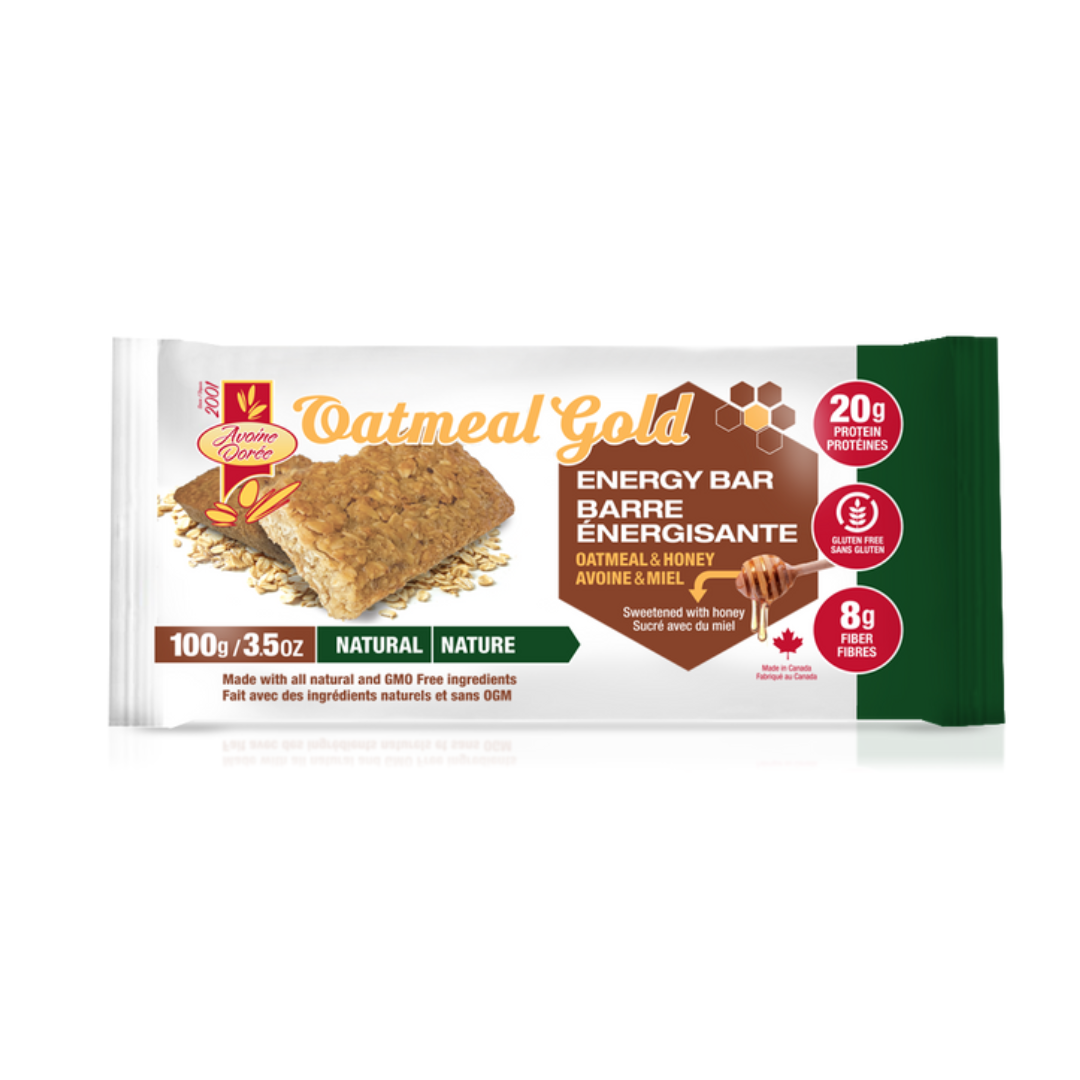 Oatmeal Gold Avoine Dorée Oatmeal & Honey Energy 100g Bar