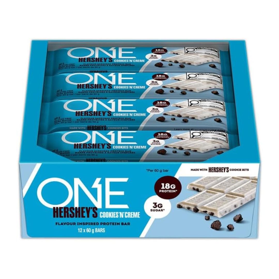 One Bar (Box of 12 Bars) Hershey's Cookies & Cream