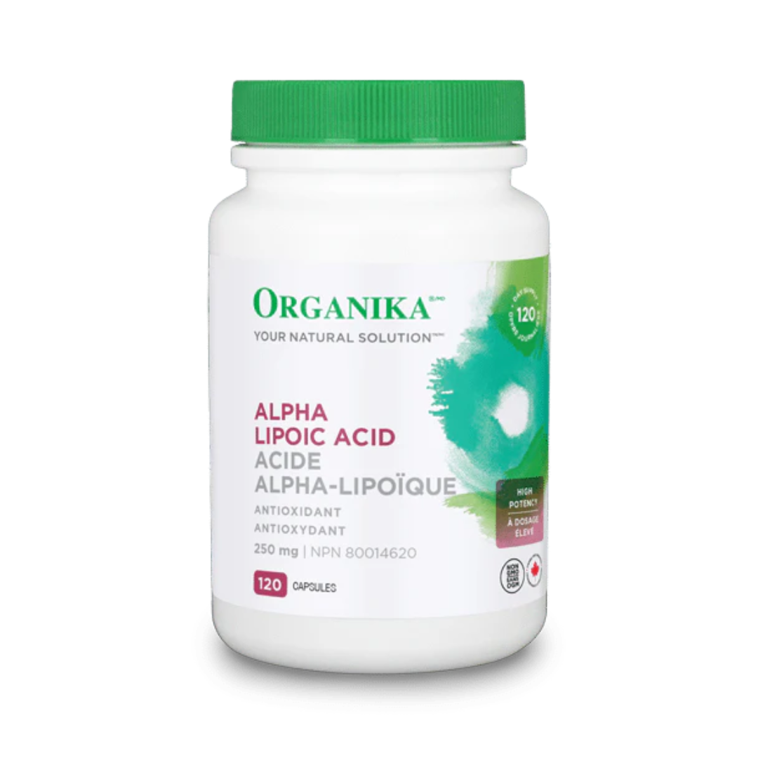 Organika Alpha Lipoic Acid 250mg 120 Veggie Capsules