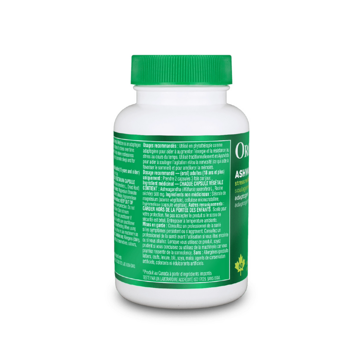 Organika Ashwagandha 500mg 60 Capsules