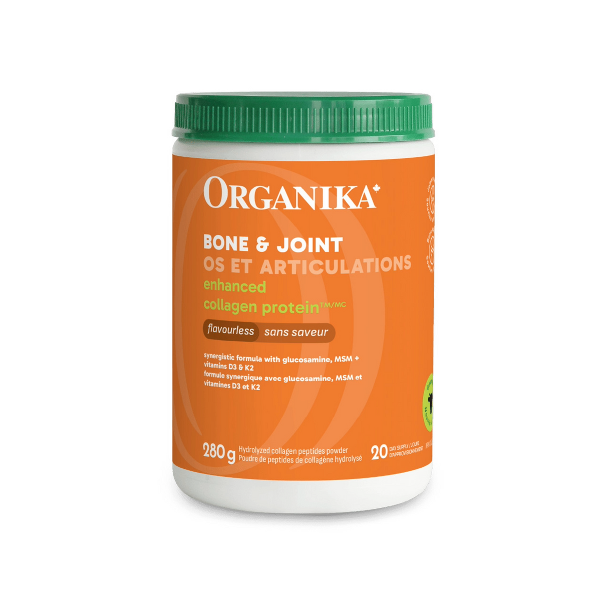 Organika Bone and Joint Enhanced Collagen 280g Unflavoured