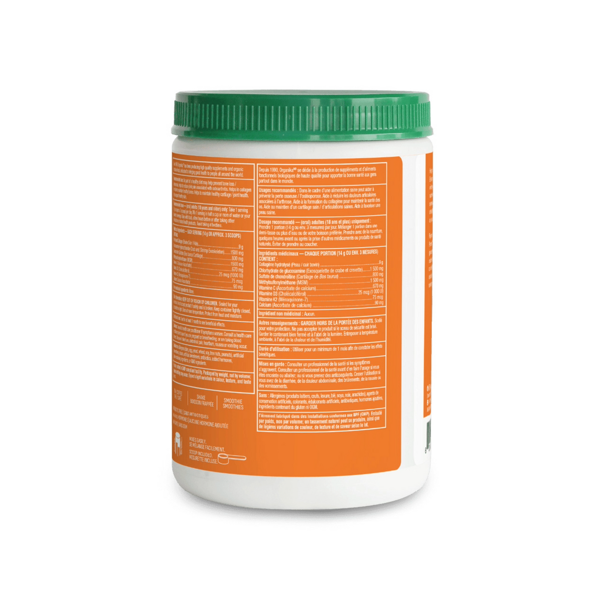 Organika Bone and Joint Enhanced Collagen 280g Unflavoured