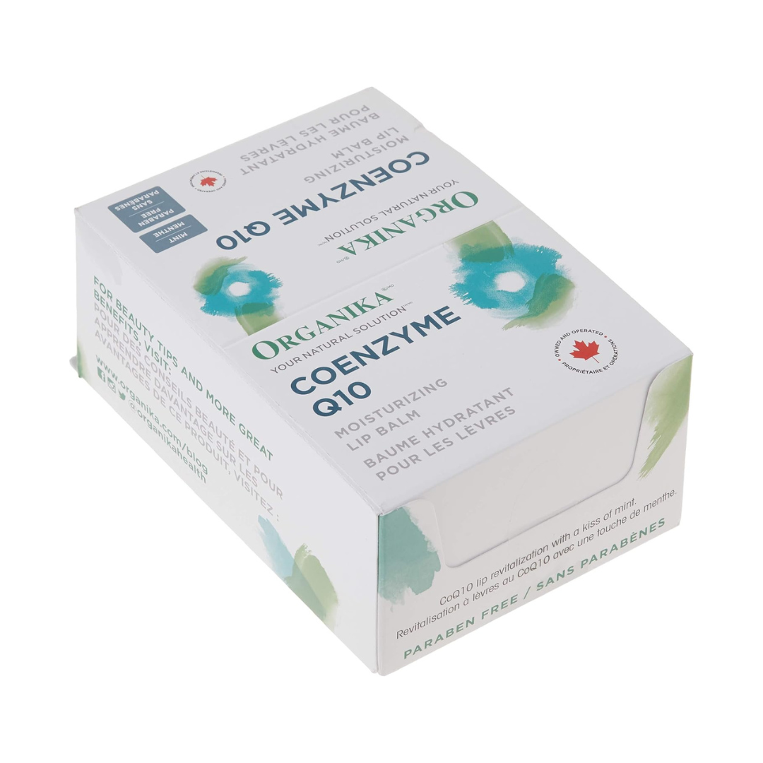 Organika Coenzyme Q10 Moisturizing Lip Balm (Box of 24 x 0.15oz Balms)