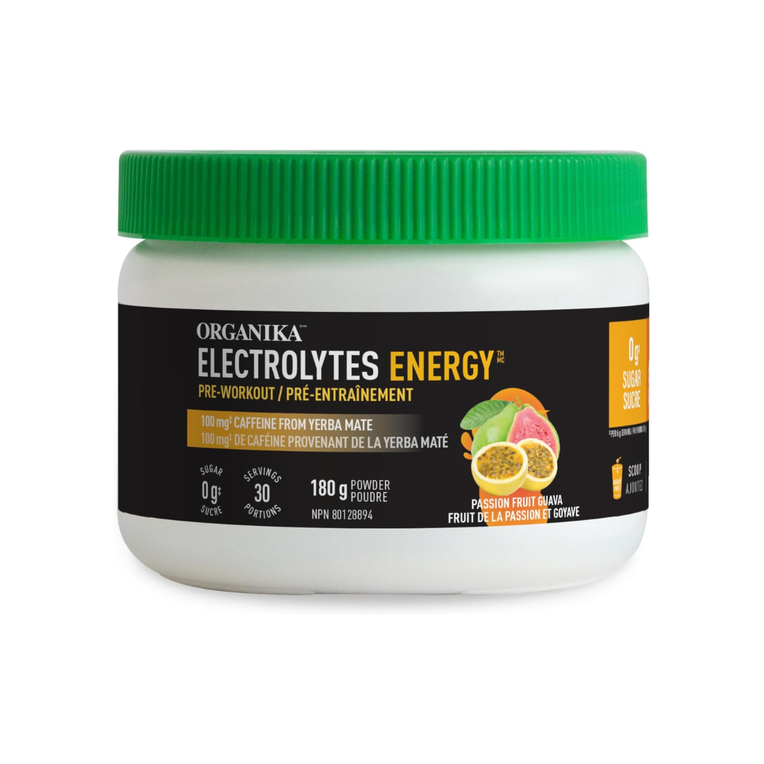 Organika Electrolytes Energy Passionfruit Guava 180g 30 Servings