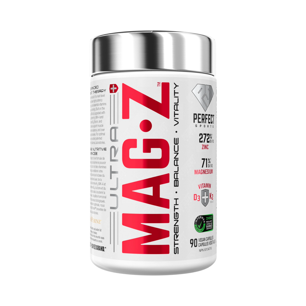 Perfect Sports Ultra Mag-Z 90 Caps | Fuel Supplements