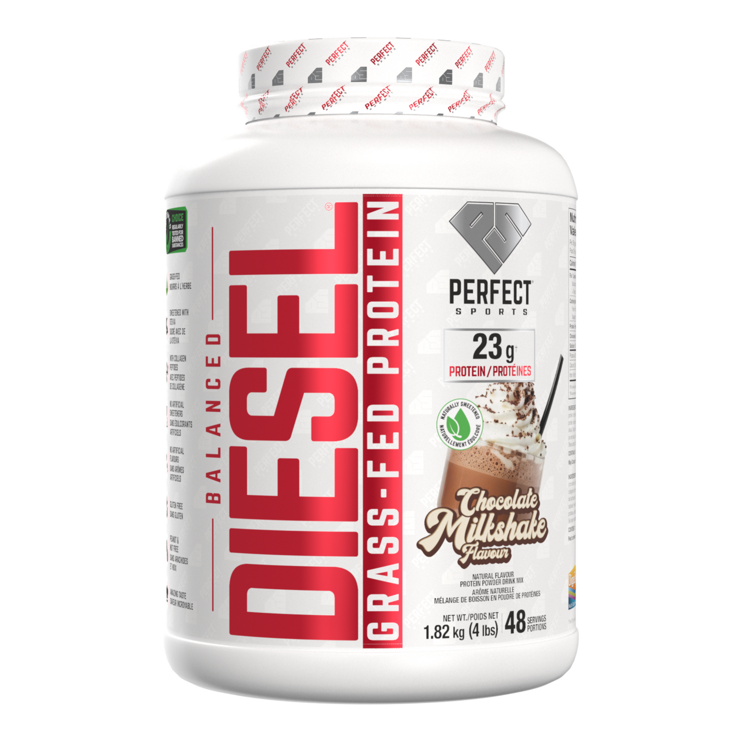 Perfect Sports Diesel BALANCED Grass-Fed Protein 4LB