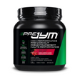 Black container of PreJym high-performance pre-workout supplement black cherry flavor