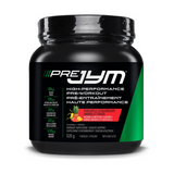 PreJym high-performance pre-workout supplement container on a white background
