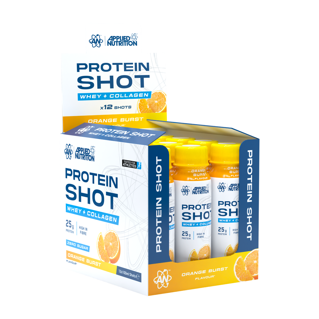 Applied Nutrition Protein Shot 100mL Orange Burst (Pack of 12)