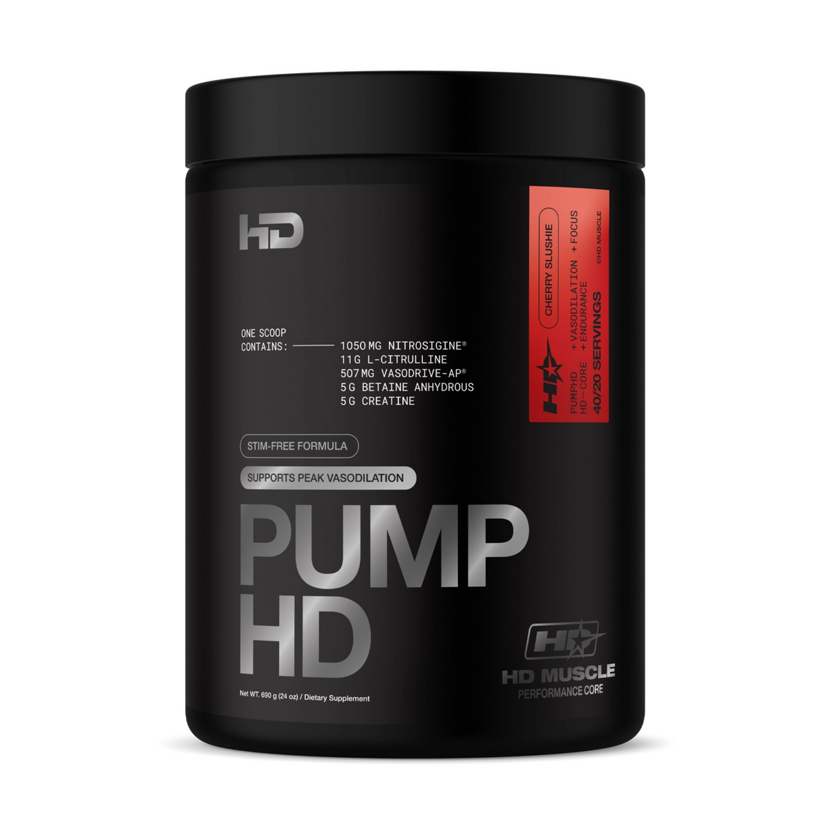 HD Muscle PumpHD Stim Free Pre Workout 20/40 Servings