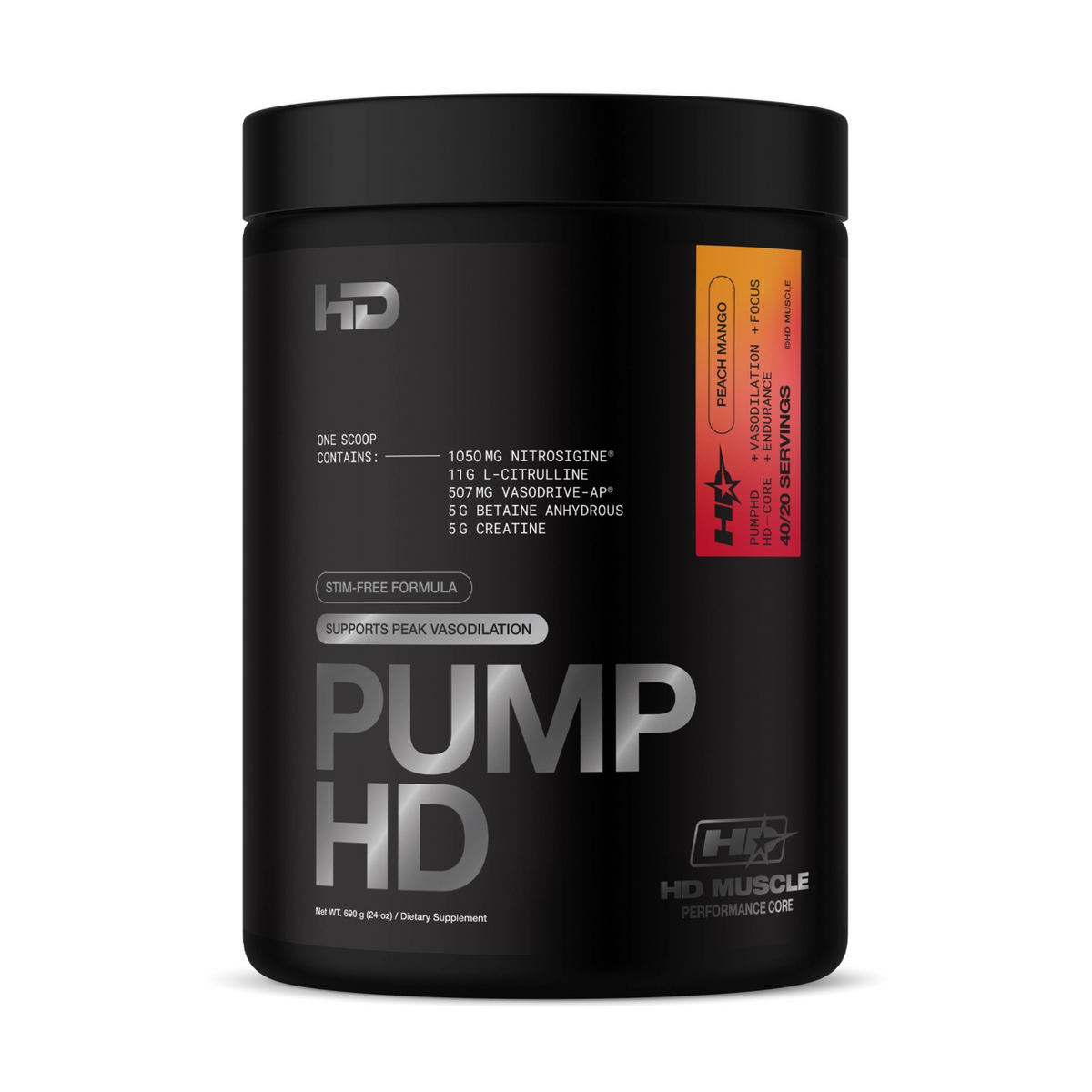 HD Muscle PumpHD Stim Free Pre Workout 20/40 Servings