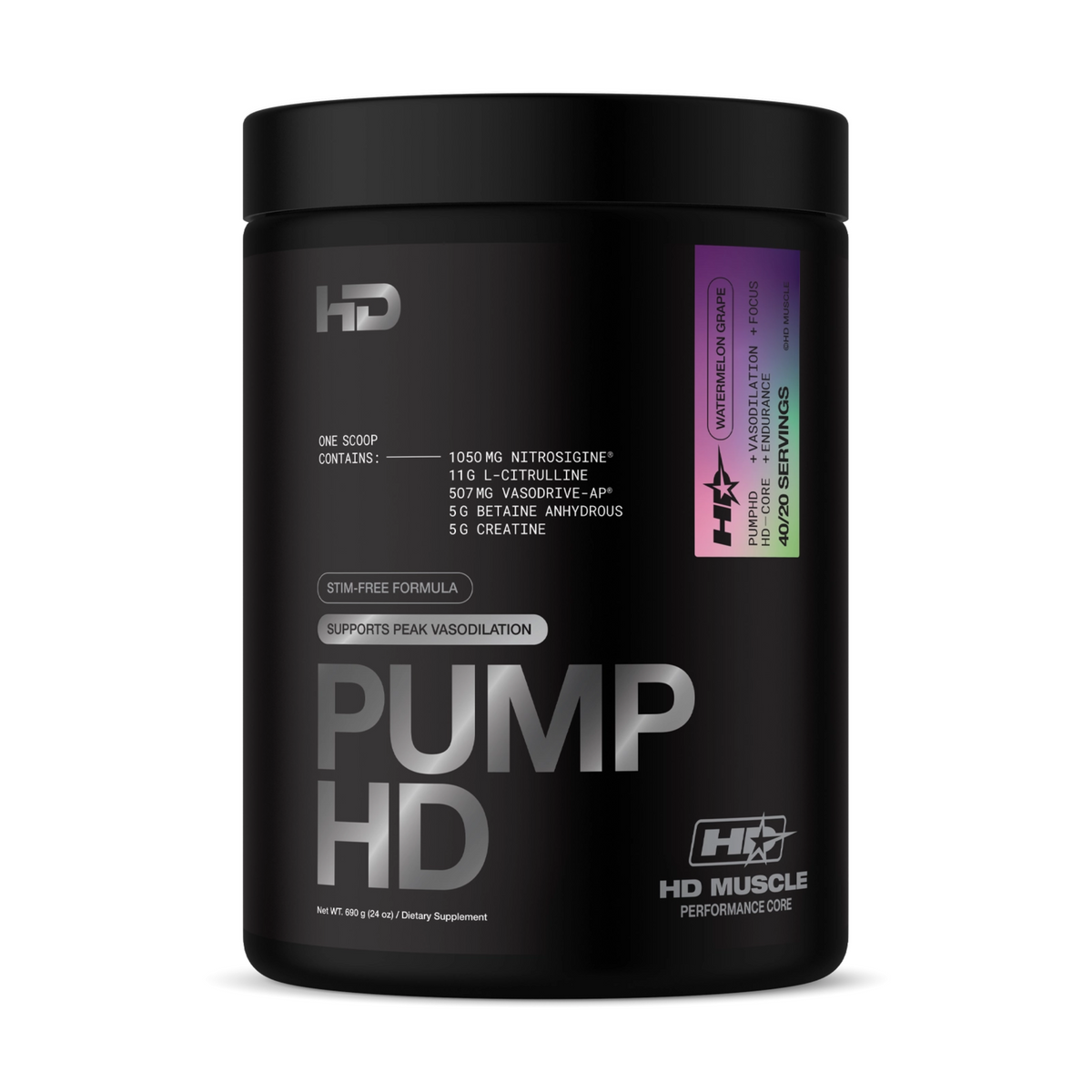 HD Muscle PumpHD Stim Free Pre Workout 20/40 Servings