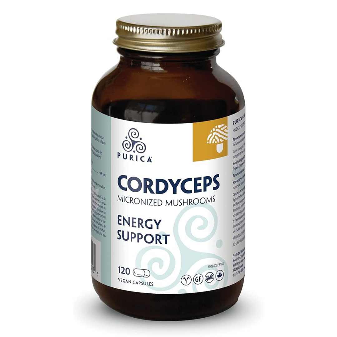 Purica Micronized Cordyceps Mushroom Capsules - Energy Support