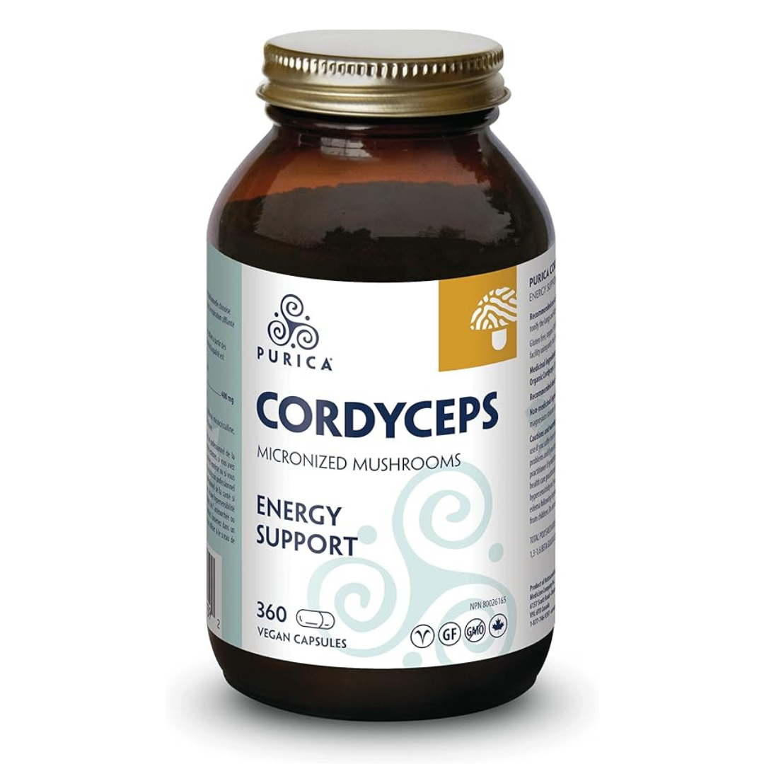 Purica Micronized Cordyceps Mushroom Capsules - Energy Support