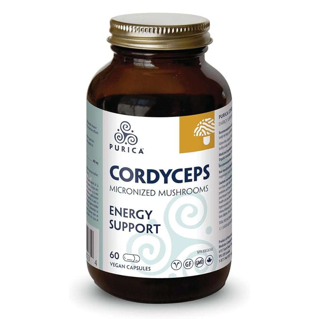 Purica Micronized Cordyceps Mushroom Capsules - Energy Support