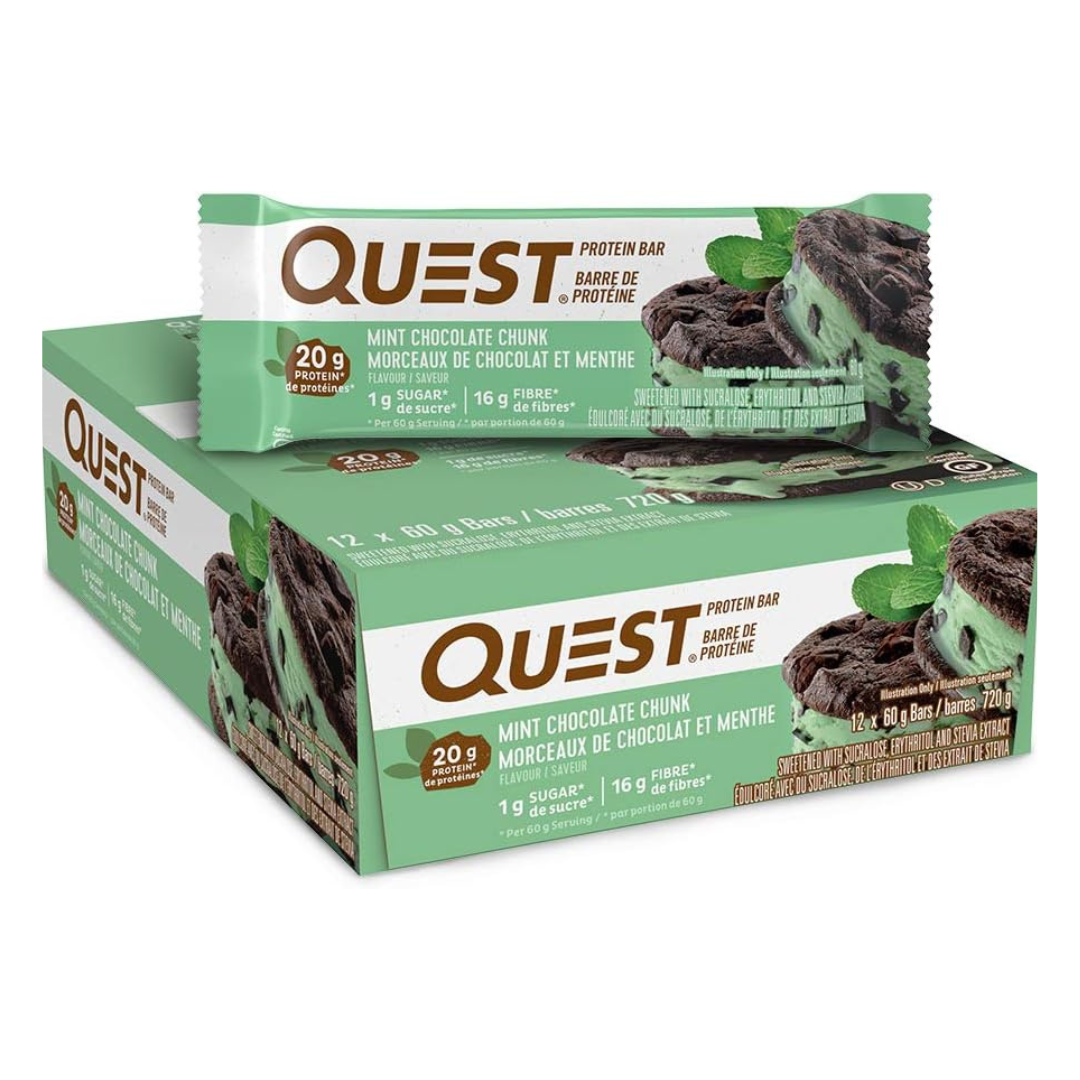 Quest Protein Bar (Box of 12) - Mint Chocolate Chunk