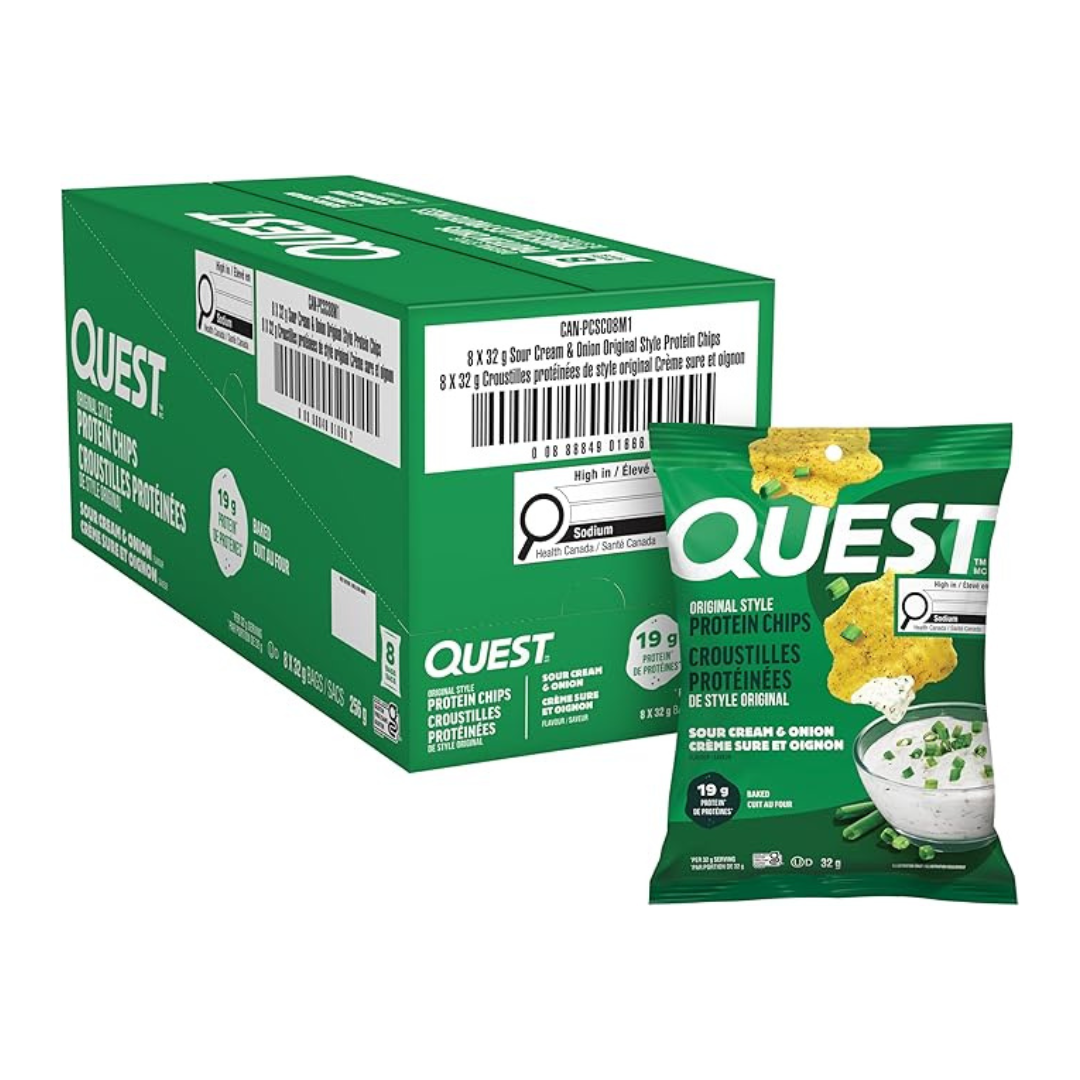 Quest – Protein Chips (Box of 8) - Sour Cream & Onion