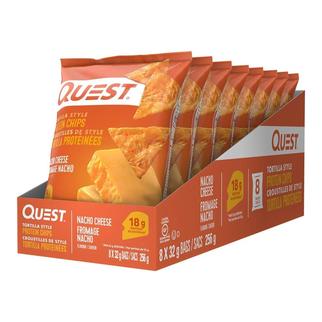 Quest – Protein Chips (Box of 8) - Nacho Cheese