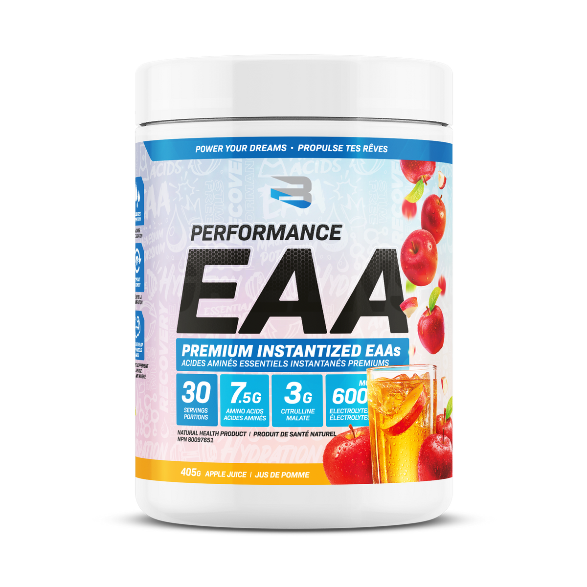 Believe Performance EAA Premium Instantized Essential Amino Acids 390g