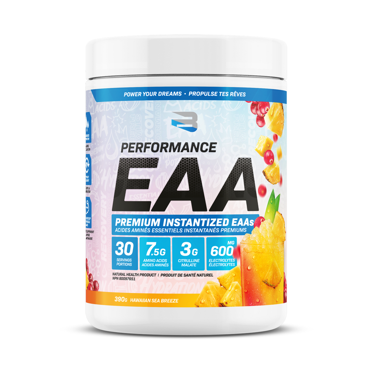 Believe Performance EAA Premium Instantized Essential Amino Acids 390g