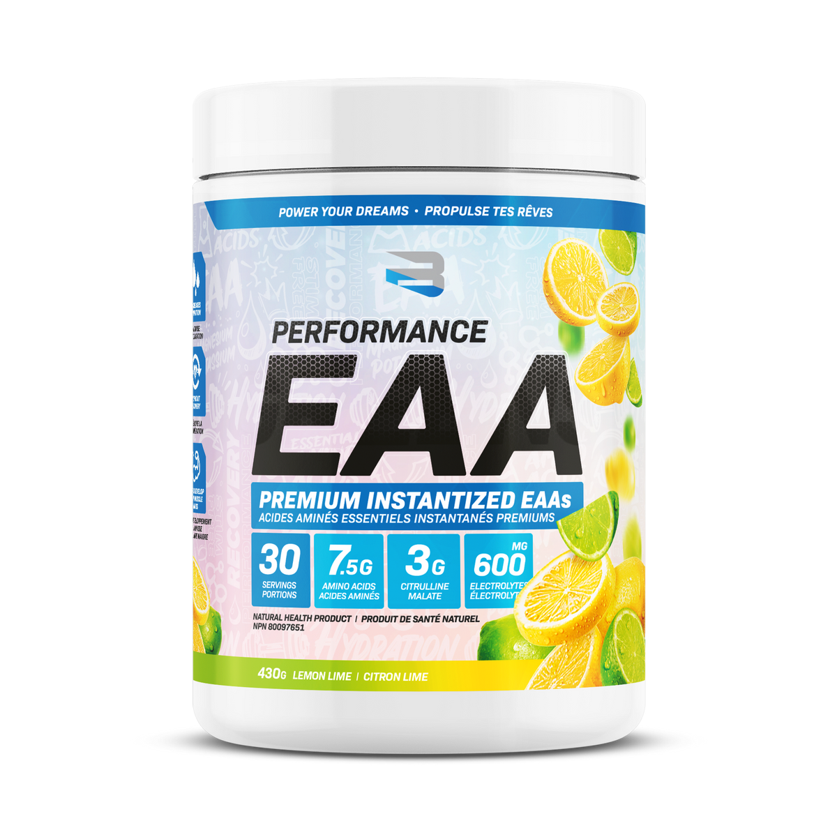 Believe Performance EAA Premium Instantized Essential Amino Acids 390g