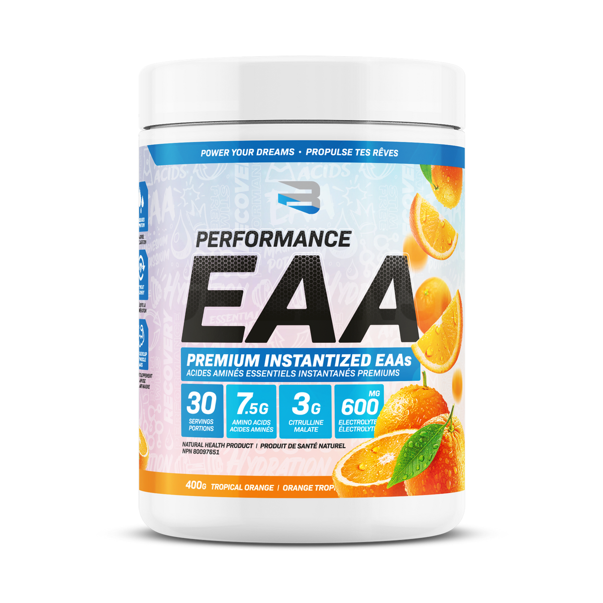 Believe Performance EAA Premium Instantized Essential Amino Acids 390g