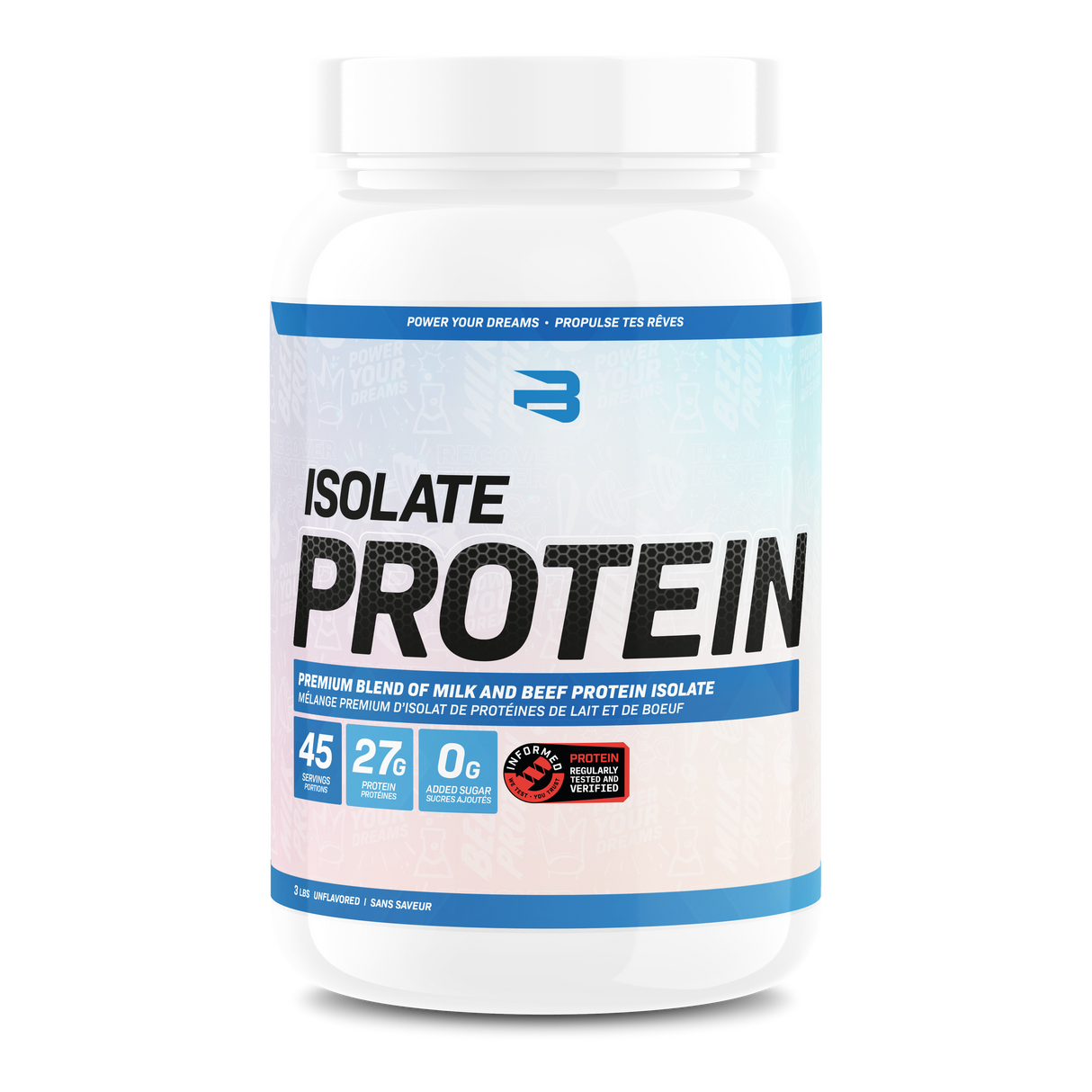 Believe Isolate Protein - Milk & Beef Isolate Blend 3LB