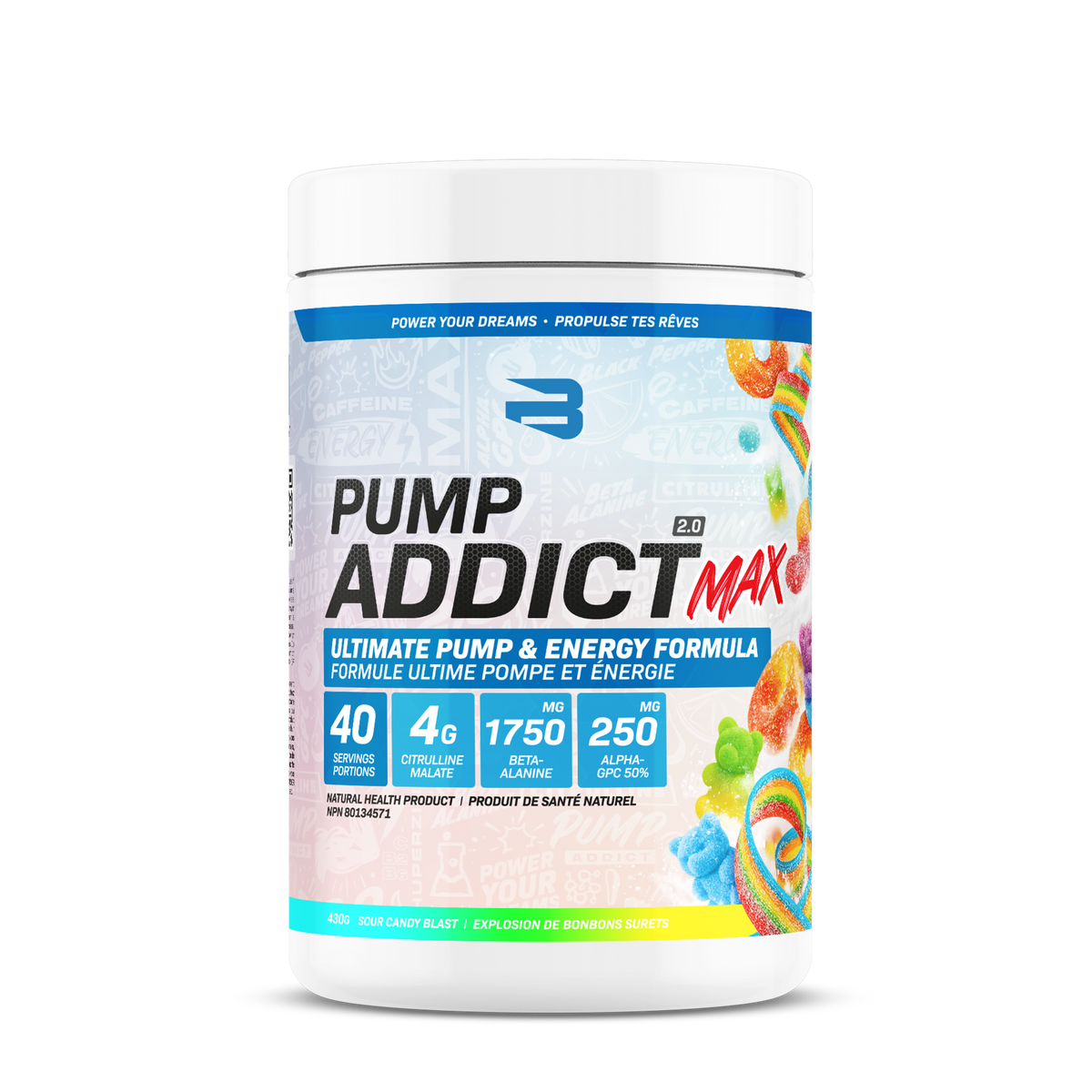 Believe Pump Addict MAX 2.0 40 servings 425g