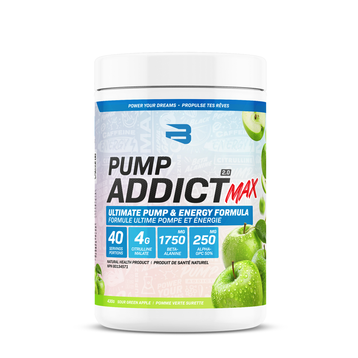 Believe Pump Addict MAX 2.0 40 servings 425g