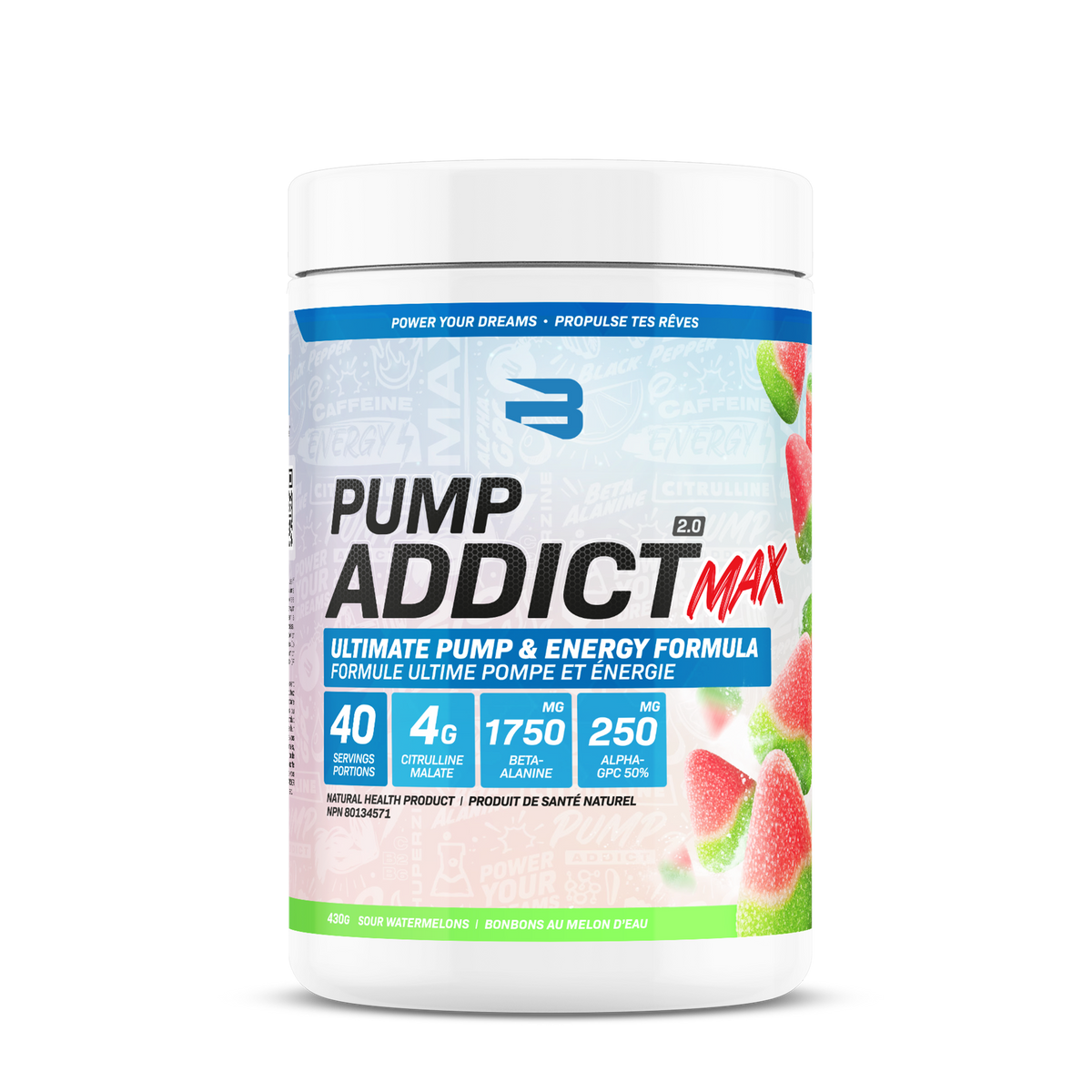 Believe Pump Addict MAX 2.0 40 servings 425g
