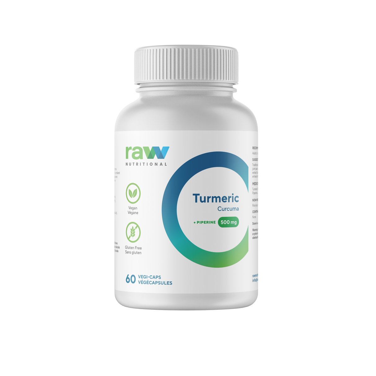 Raw Nutritional Turmeric 60 Capsules