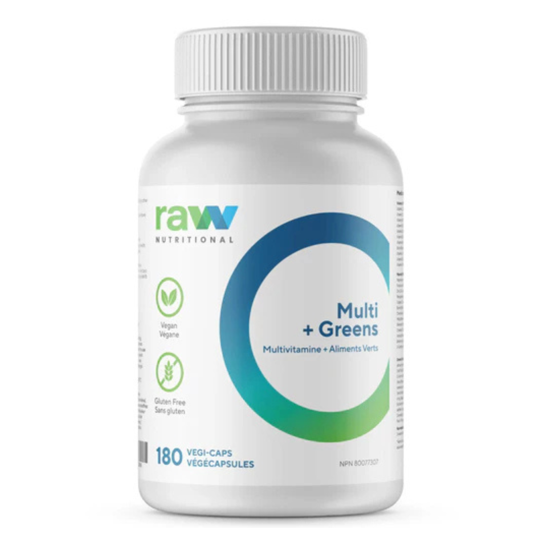 Raw Nutritional Multi + Greens 180 Capsules