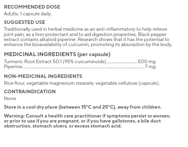 Raw Nutritional Turmeric 60 Capsules