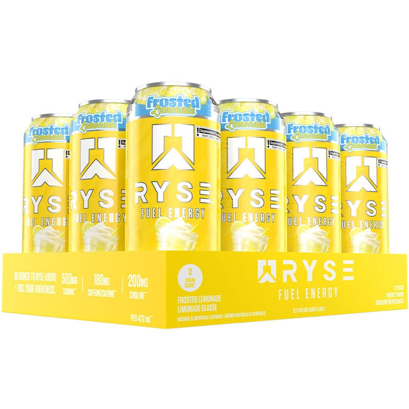 Ryse Fuel Energy Drink Frosted Lemonade (Case of 12 x 473ml Cans)